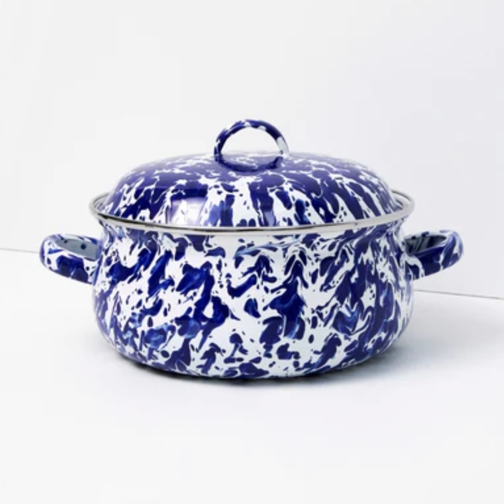 Golden Rabbit- Colbalt Swirl Mini Dutch Oven - Picture 4 of 6